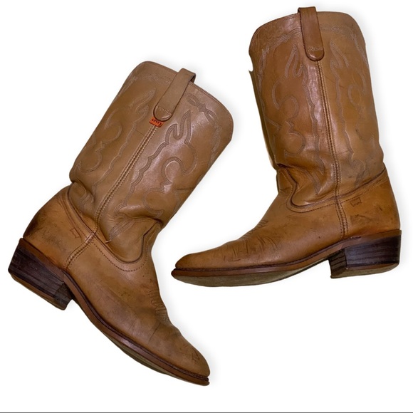 Vintage Levis Orange Tag Cowboy Boots 